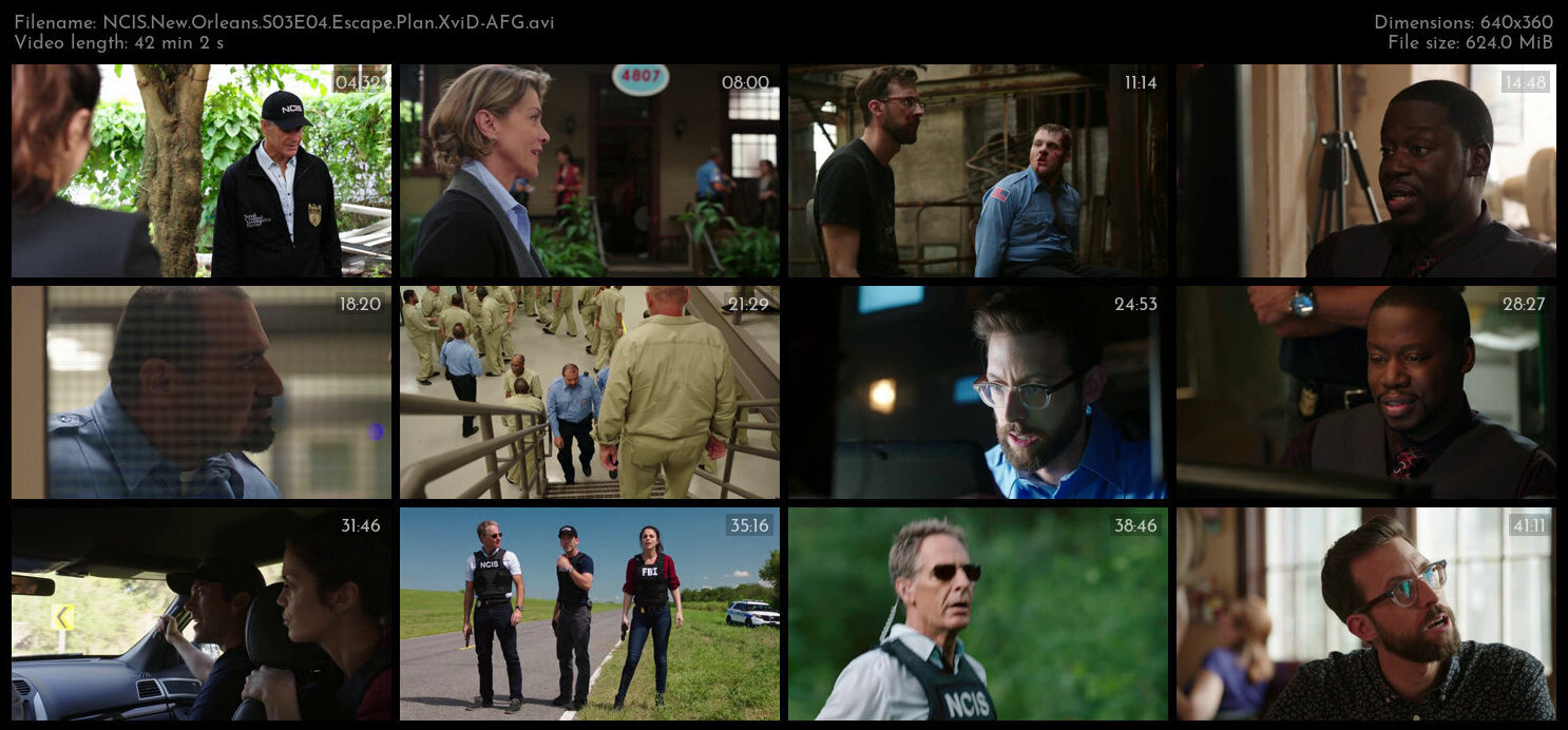 NCIS New Orleans S03E04 Escape Plan XviD AFG TGx