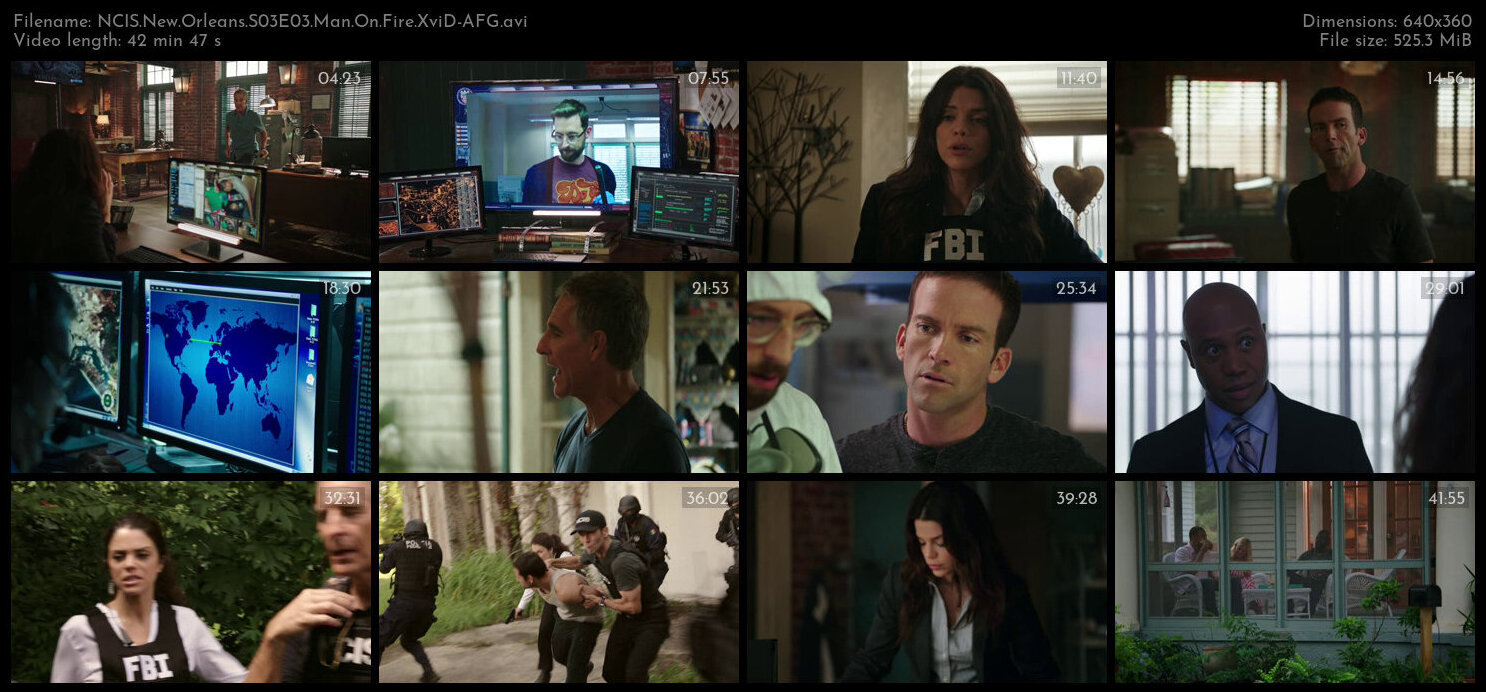 NCIS New Orleans S03E03 Man On Fire XviD AFG TGx