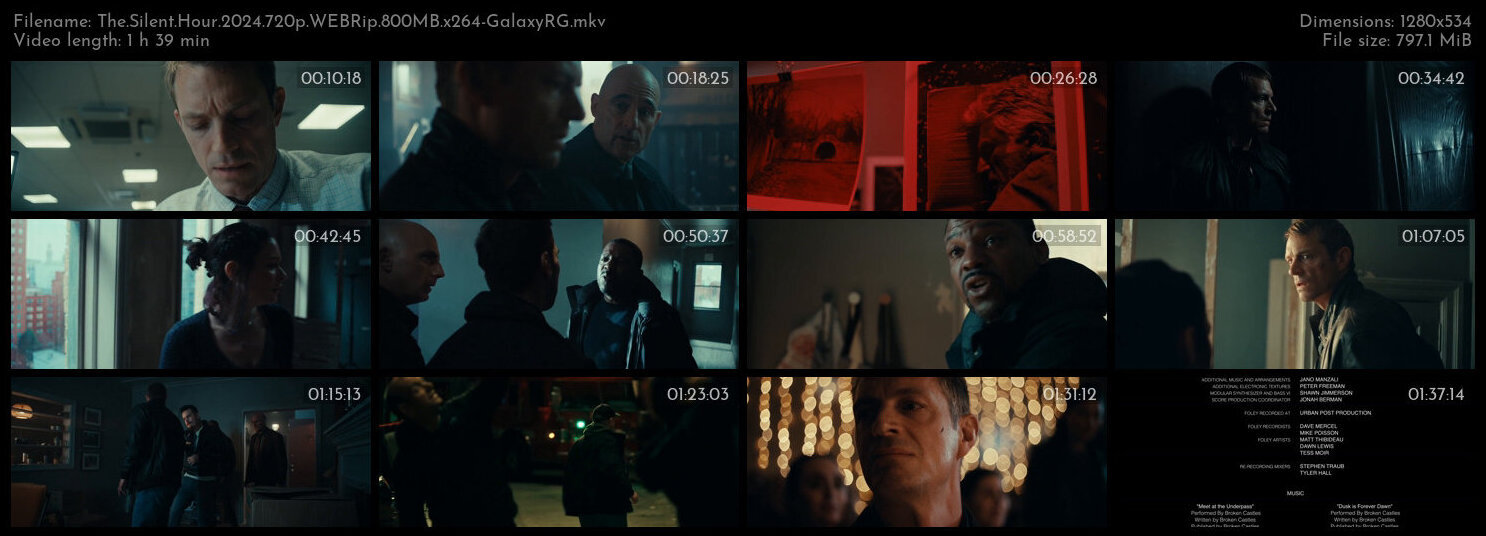 The Silent Hour 2024 720p WEBRip 800MB x264 GalaxyRG