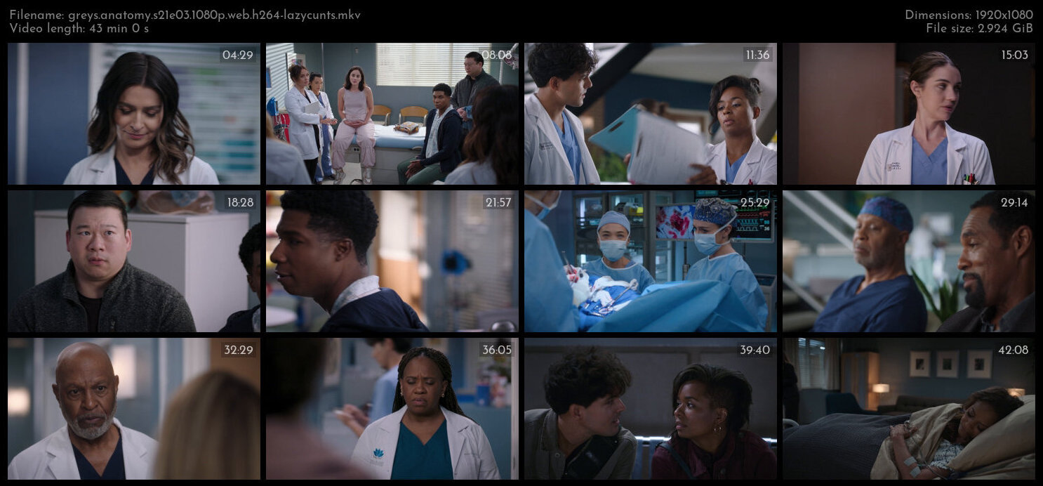 Greys Anatomy S21E03 1080p WEB H264 LAZYCUNTS TGx