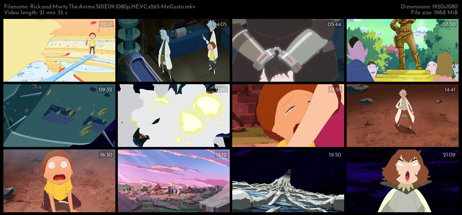 Rick and Morty The Anime S01E09 1080p HEVC x265 MeGusta TGx