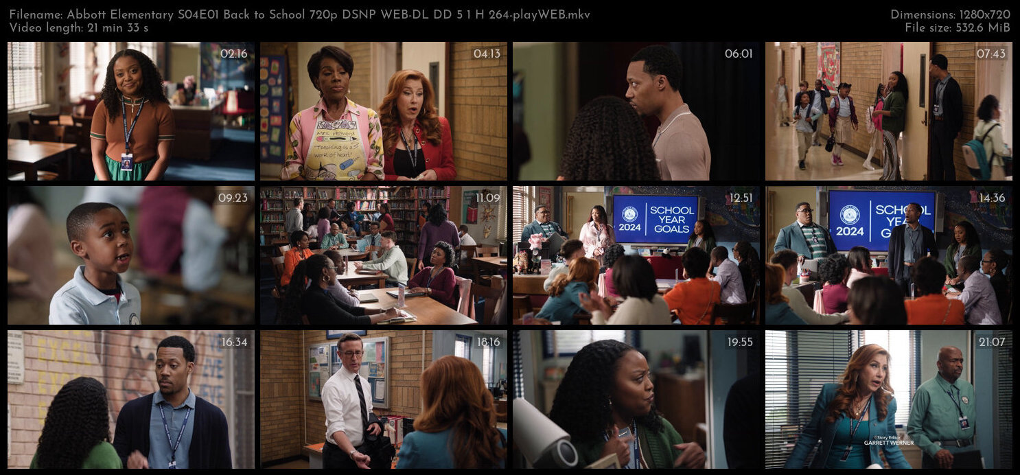 Abbott Elementary S04E01 Back to School 720p DSNP WEB DL DD 5 1 H 264 playWEB TGx