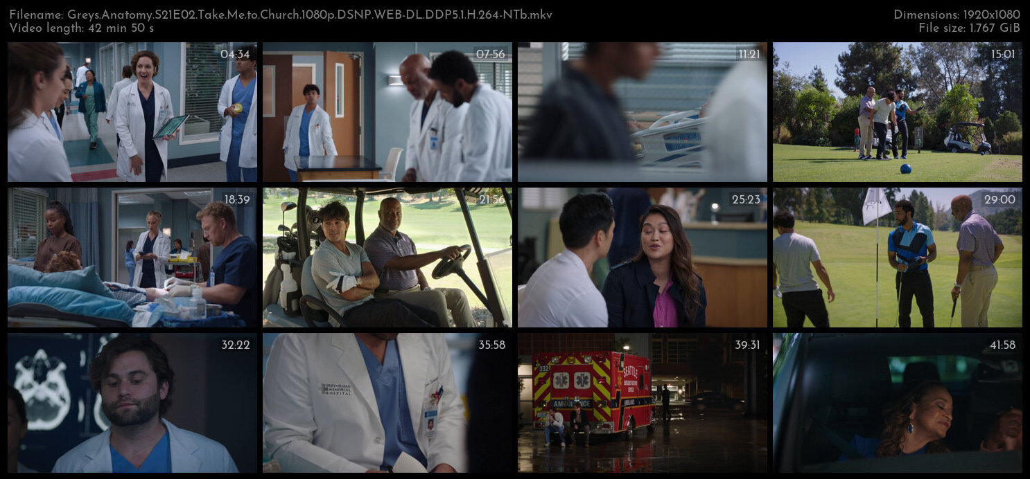 Greys Anatomy S21E02 Take Me to Church 1080p DSNP WEB DL DDP5 1 H 264 NTb TGx