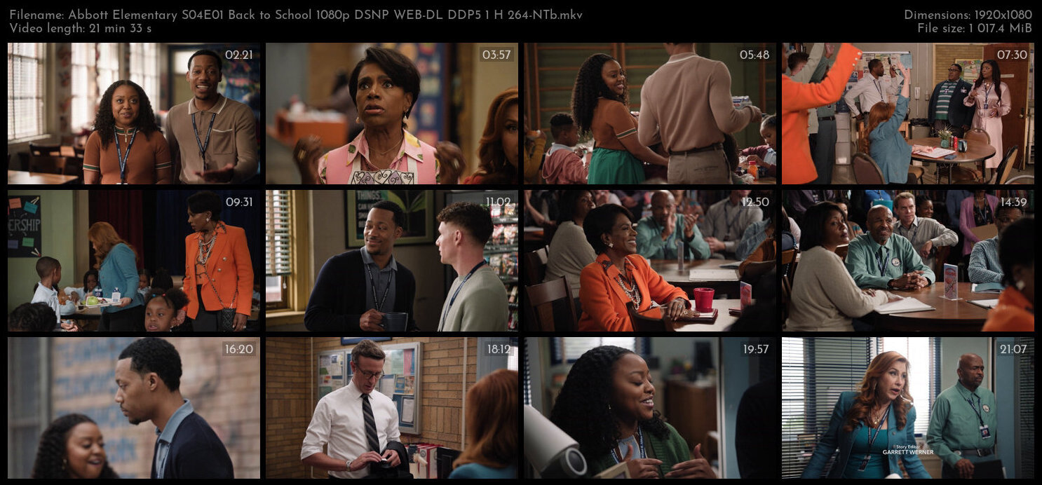 Abbott Elementary S04E01 Back to School 1080p DSNP WEB DL DDP5 1 H 264 NTb TGx