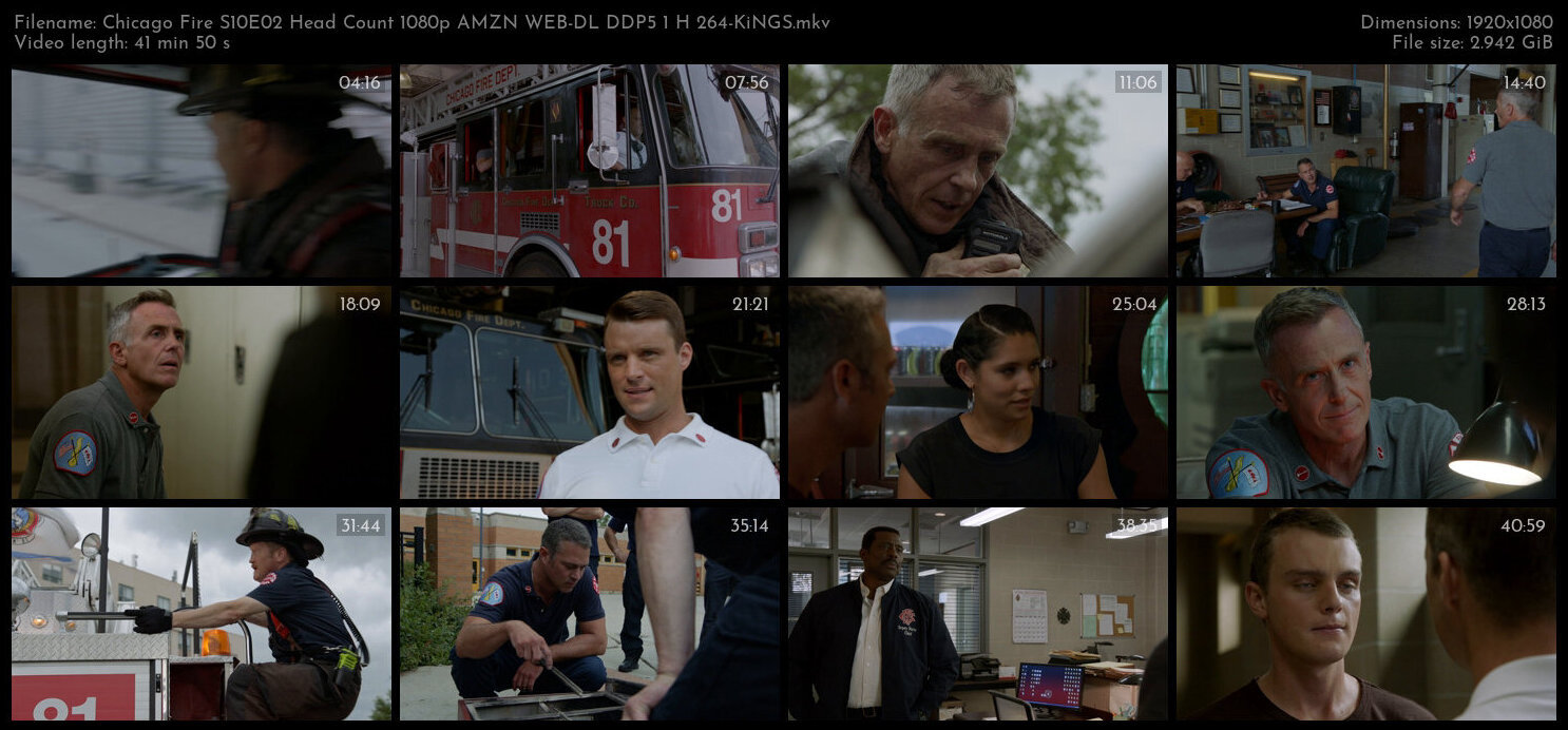 Chicago Fire S10E02 Head Count 1080p AMZN WEB DL DDP5 1 H 264 KiNGS TGx