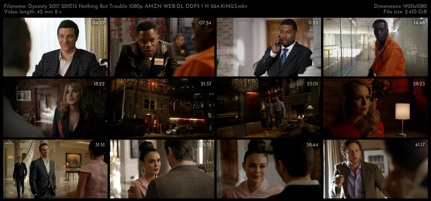 Dynasty 2017 S01E13 Nothing But Trouble 1080p AMZN WEB DL DDP5 1 H 264 KiNGS TGx