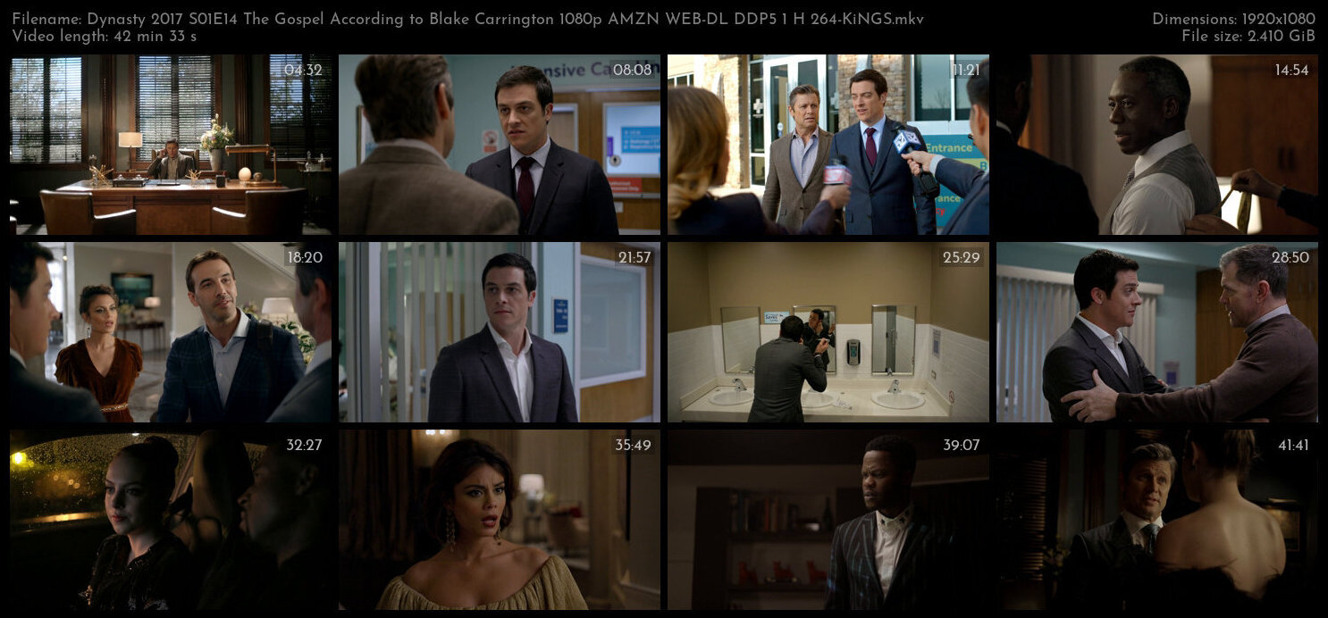 Dynasty 2017 S01E14 The Gospel According to Blake Carrington 1080p AMZN WEB DL DDP5 1 H 264 KiNGS TG