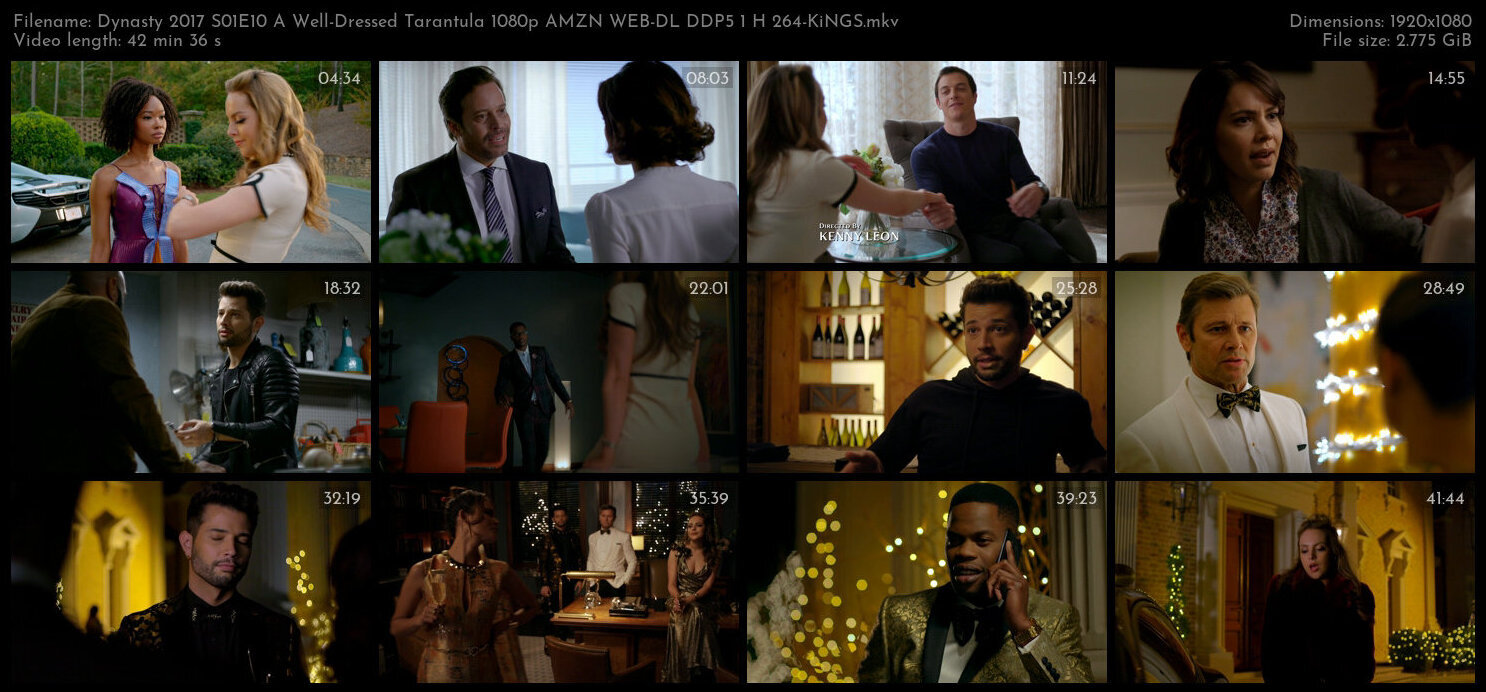 Dynasty 2017 S01E10 A Well Dressed Tarantula 1080p AMZN WEB DL DDP5 1 H 264 KiNGS TGx