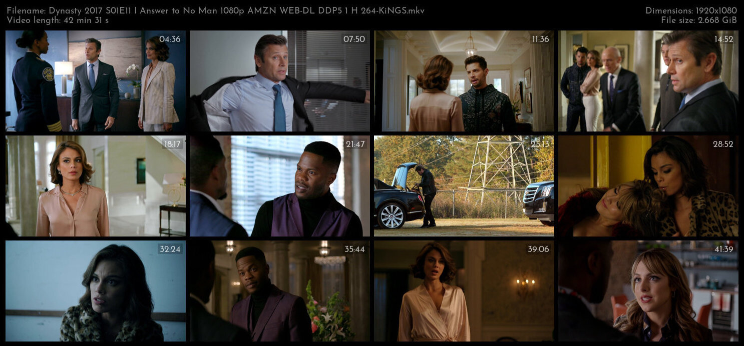 Dynasty 2017 S01E11 I Answer to No Man 1080p AMZN WEB DL DDP5 1 H 264 KiNGS TGx