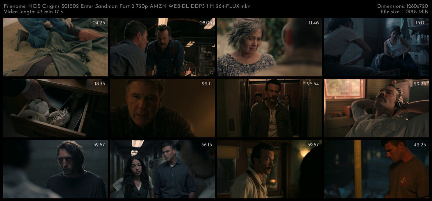 NCIS Origins S01E02 Enter Sandman Part 2 720p AMZN WEB DL DDP5 1 H 264 FLUX TGx