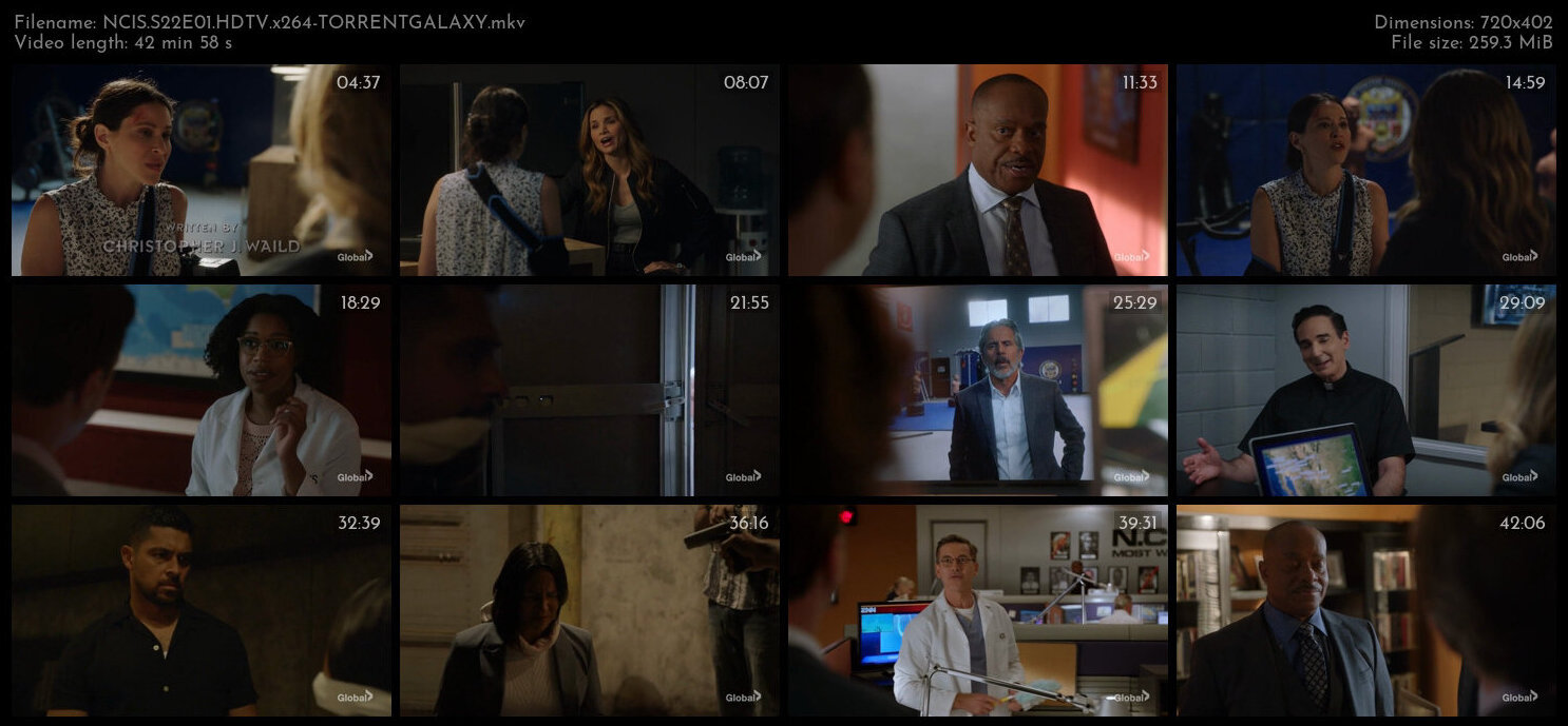 NCIS S22E01 HDTV x264 TORRENTGALAXY