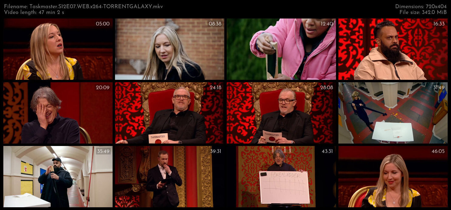 Taskmaster S12E07 WEB x264 TORRENTGALAXY