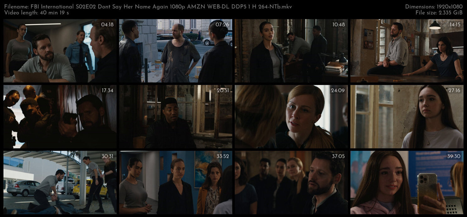 FBI International S02E02 Dont Say Her Name Again 1080p AMZN WEB DL DDP5 1 H 264 NTb TGx