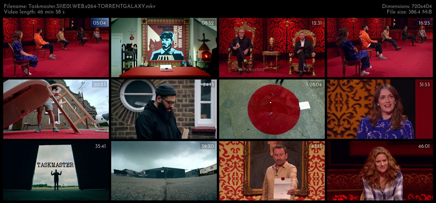 Taskmaster S11E01 WEB x264 TORRENTGALAXY