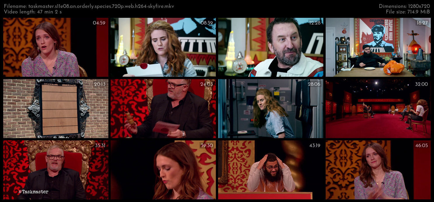 Taskmaster S11E08 An Orderly Species 720p WEB H264 SKYFiRE TGx