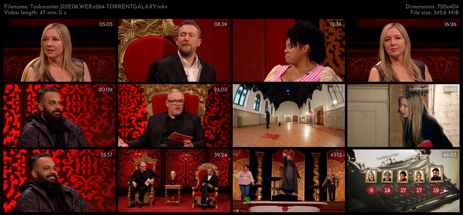 Taskmaster S12E06 WEB x264 TORRENTGALAXY