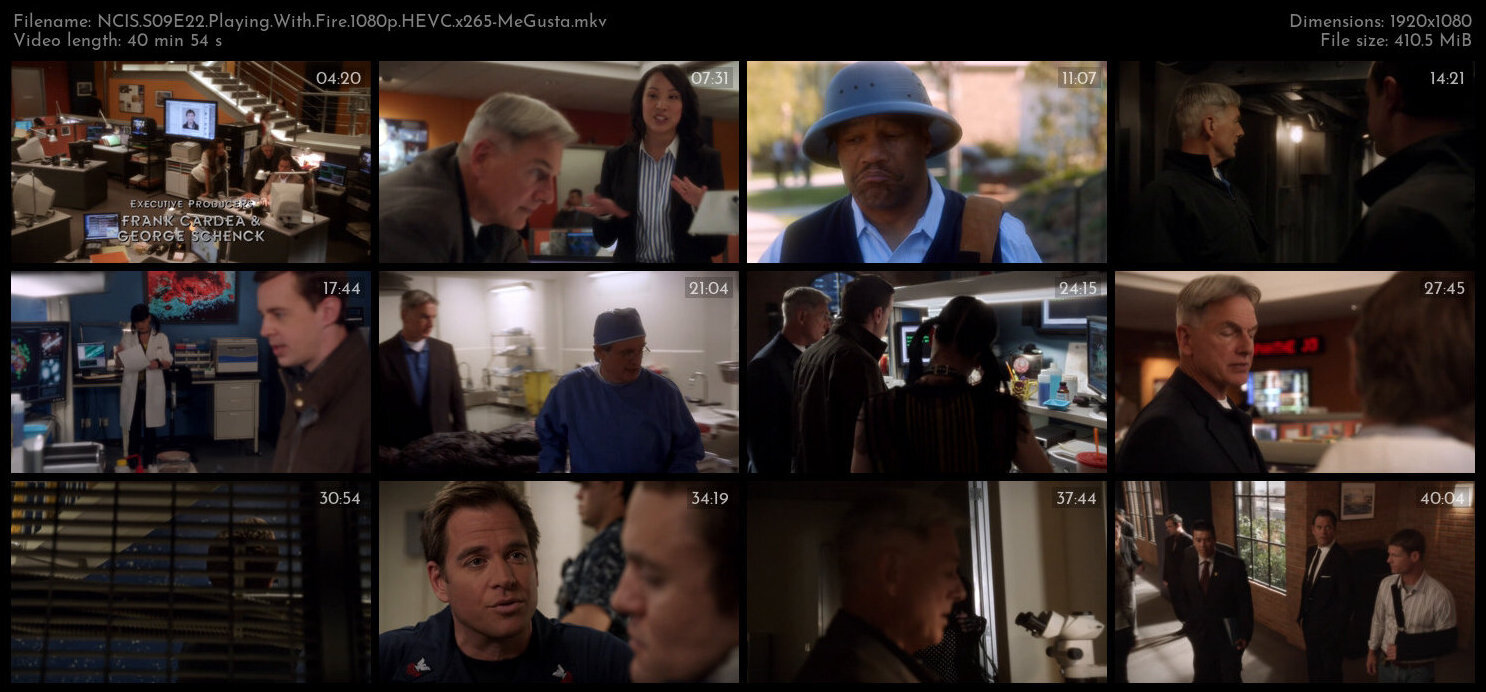 NCIS S09E22 Playing With Fire 1080p HEVC x265 MeGusta TGx