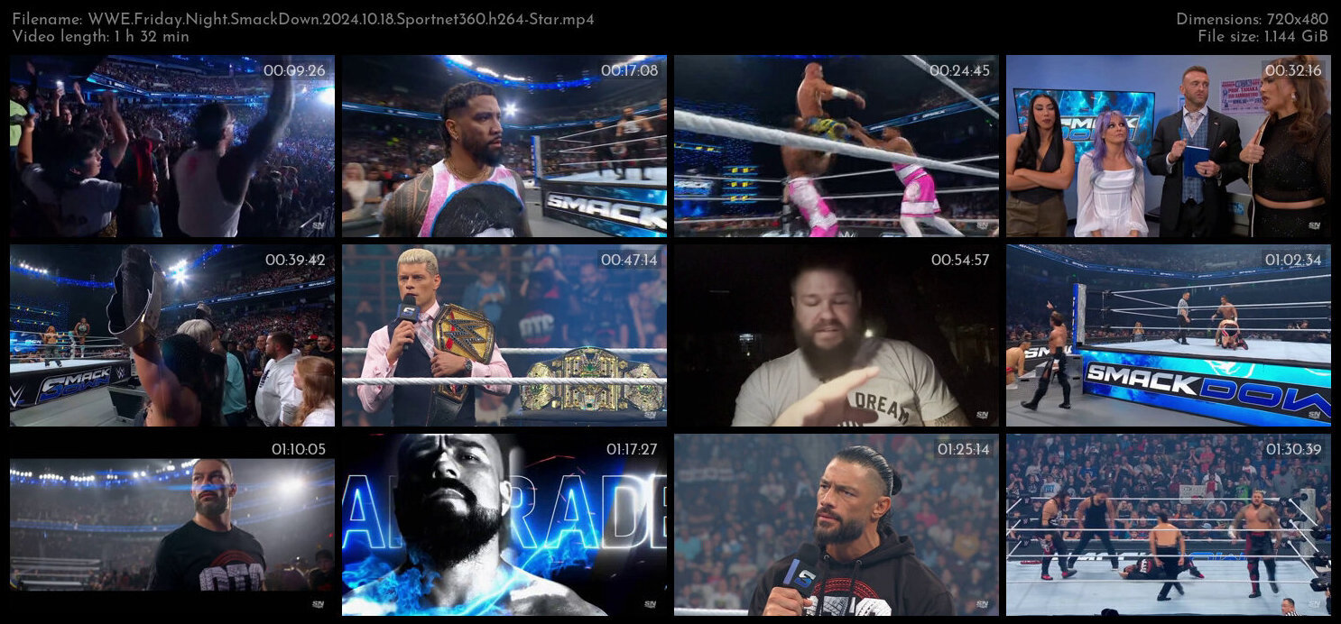 WWE Friday Night SmackDown 2024 10 18 Sportnet360 h264 Star TGx