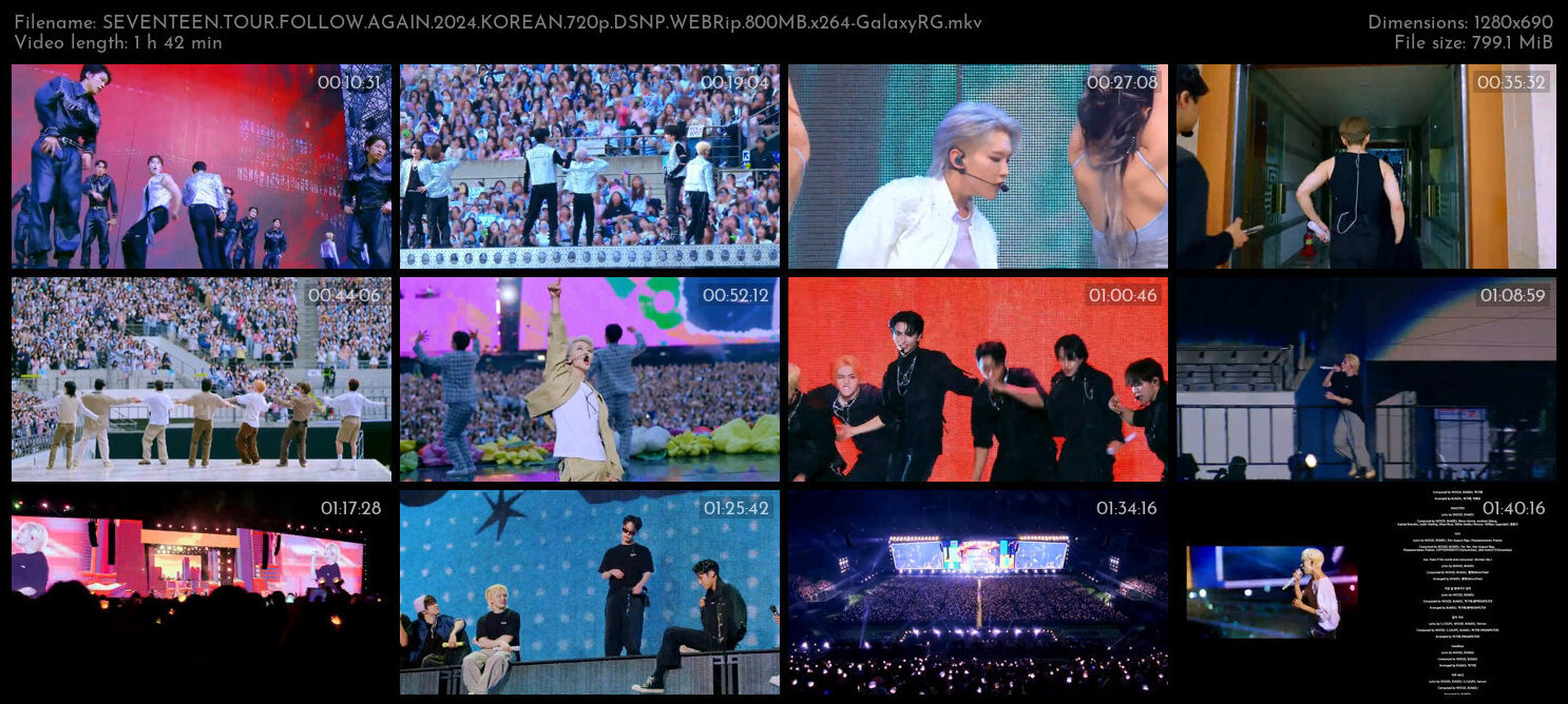 SEVENTEEN TOUR FOLLOW AGAIN 2024 KOREAN 720p DSNP WEBRip 800MB x264 GalaxyRG