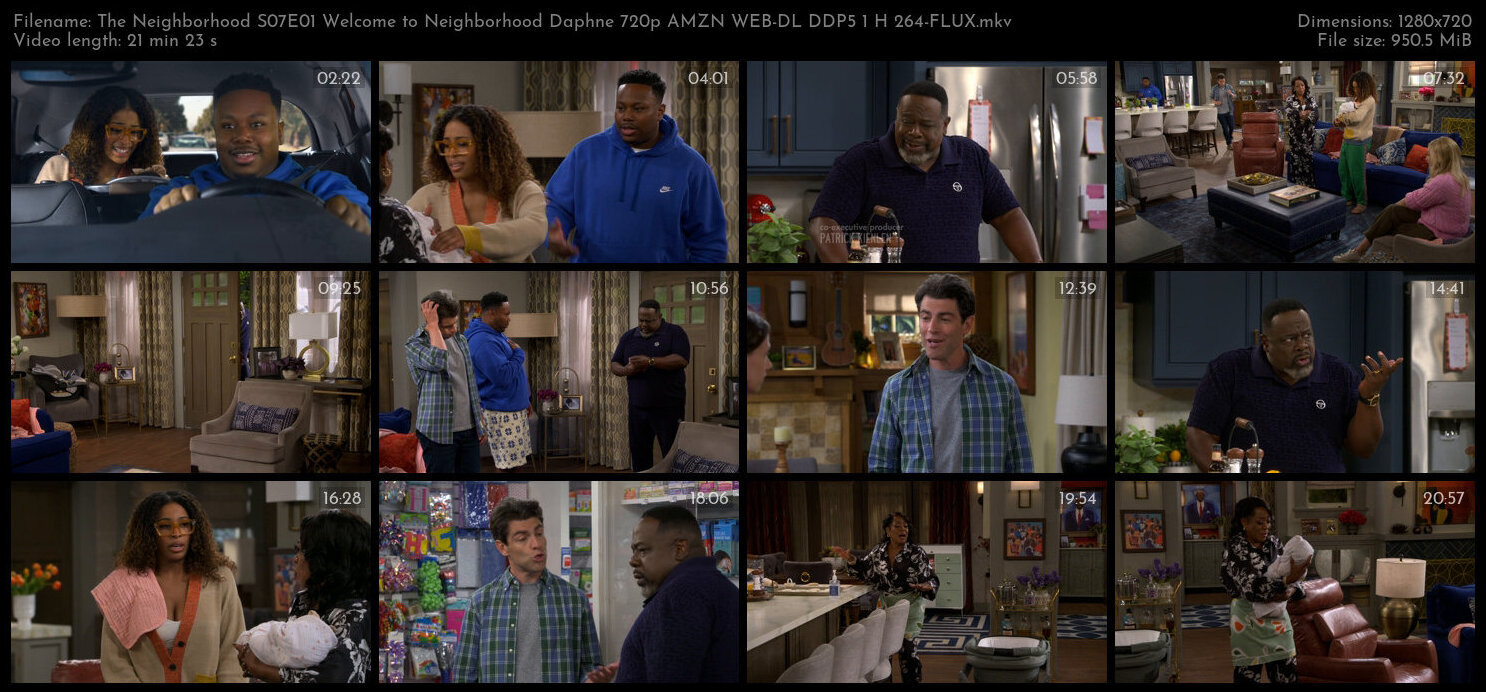 The Neighborhood S07E01 Welcome to Neighborhood Daphne 720p AMZN WEB DL DDP5 1 H 264 FLUX TGx