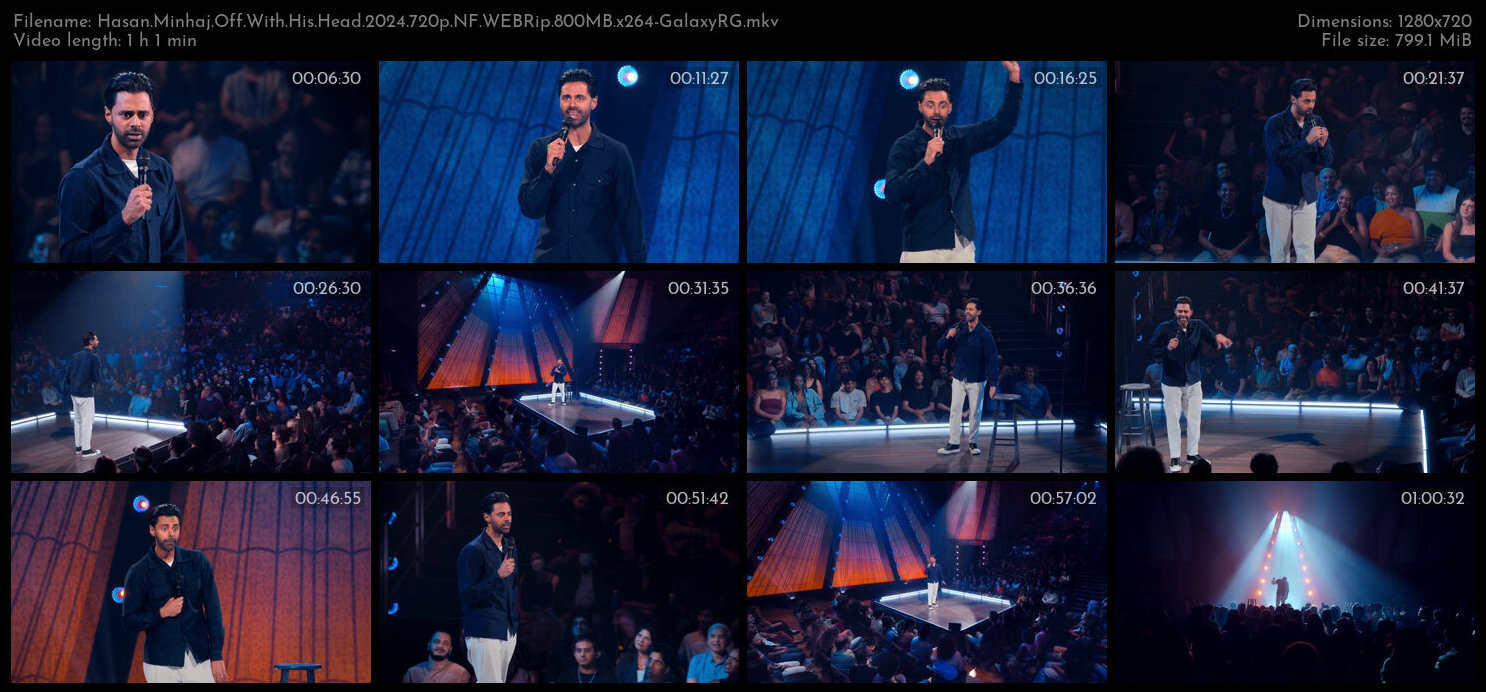 Hasan Minhaj Off With His Head 2024 720p NF WEBRip 800MB x264 GalaxyRG