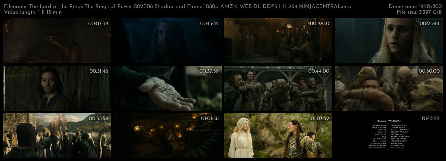 The Lord of the Rings The Rings of Power S02E08 Shadow and Flame 1080p AMZN WEB DL DDP5 1 H 264 NINJ