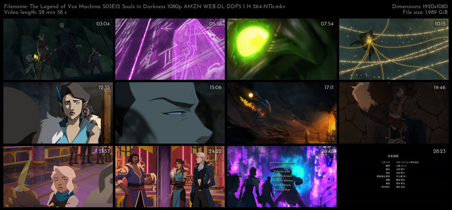 The Legend of Vox Machina S03E12 Souls in Darkness 1080p AMZN WEB DL DDP5 1 H 264 NTb TGx