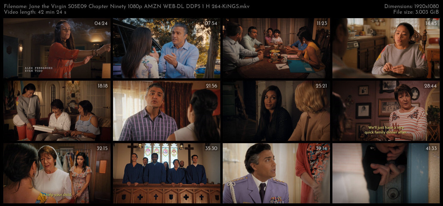 Jane the Virgin S05E09 Chapter Ninety 1080p AMZN WEB DL DDP5 1 H 264 KiNGS TGx