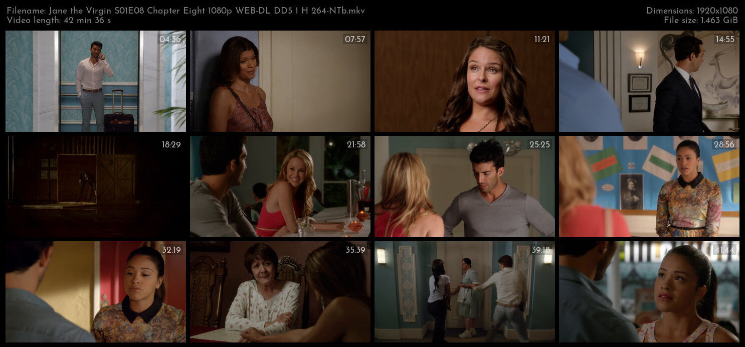 Jane the Virgin S01E08 Chapter Eight 1080p WEB DL DD5 1 H 264 NTb TGx