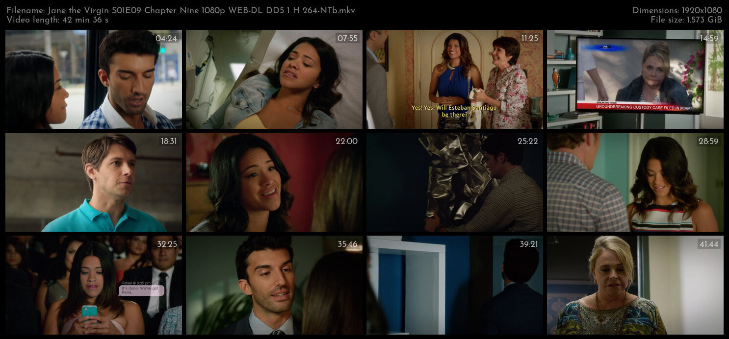 Jane the Virgin S01E09 Chapter Nine 1080p WEB DL DD5 1 H 264 NTb TGx