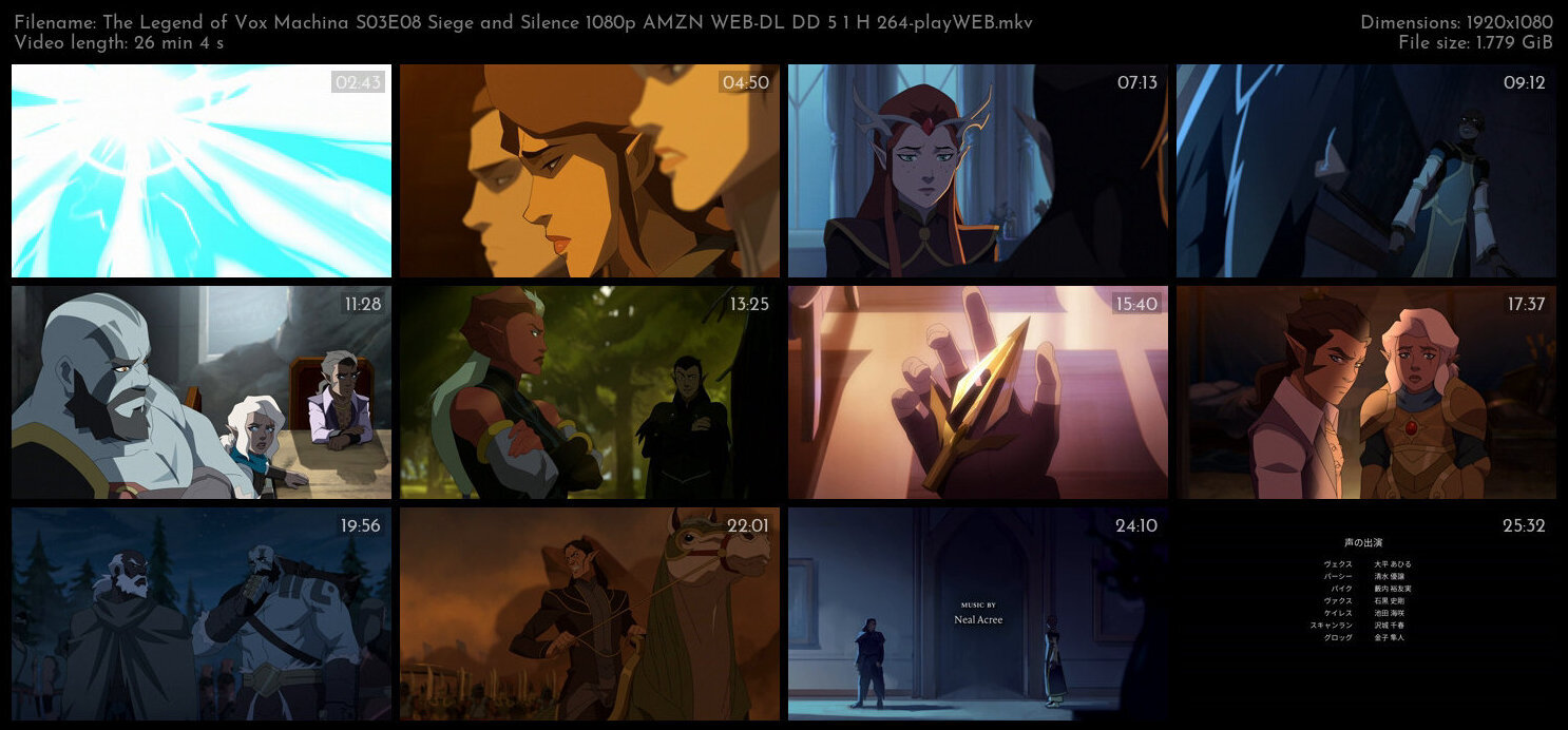 The Legend of Vox Machina S03E08 Siege and Silence 1080p AMZN WEB DL DD 5 1 H 264 playWEB TGx