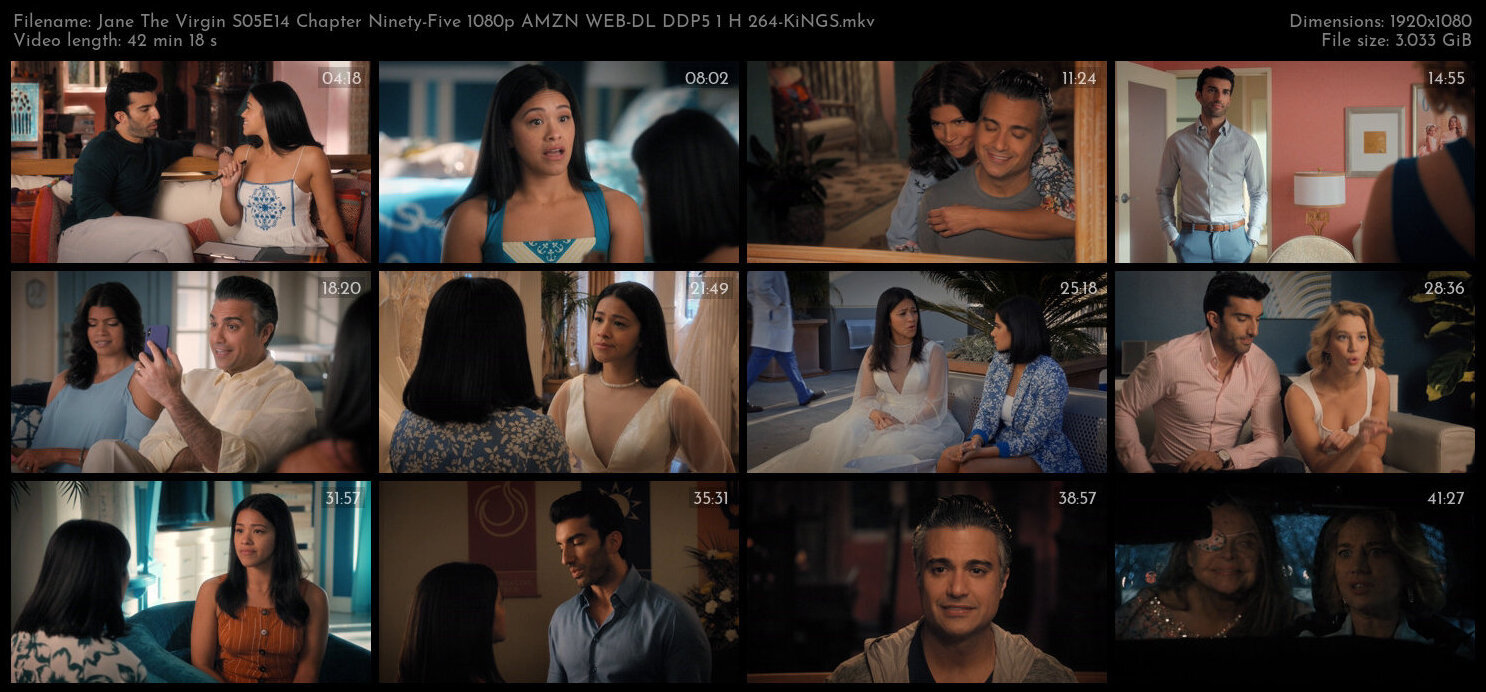 Jane The Virgin S05E14 Chapter Ninety Five 1080p AMZN WEB DL DDP5 1 H 264 KiNGS TGx