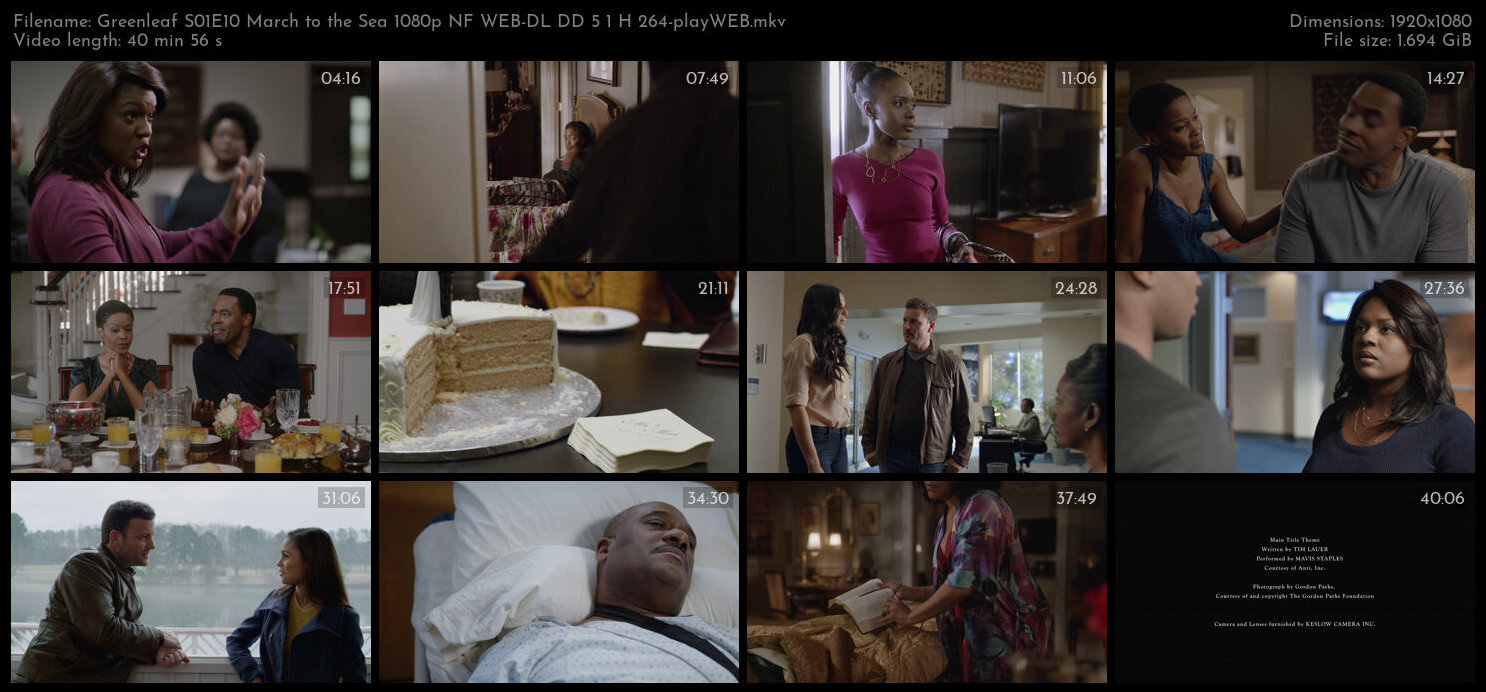 Greenleaf S01E10 March to the Sea 1080p NF WEB DL DD 5 1 H 264 playWEB TGx