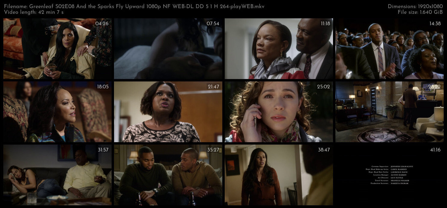 Greenleaf S02E08 And the Sparks Fly Upward 1080p NF WEB DL DD 5 1 H 264 playWEB TGx