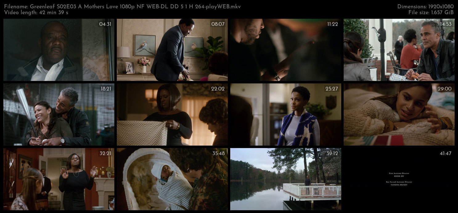 Greenleaf S02E03 A Mothers Love 1080p NF WEB DL DD 5 1 H 264 playWEB TGx