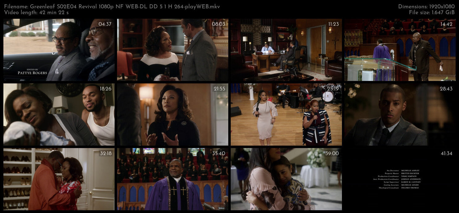 Greenleaf S02E04 Revival 1080p NF WEB DL DD 5 1 H 264 playWEB TGx