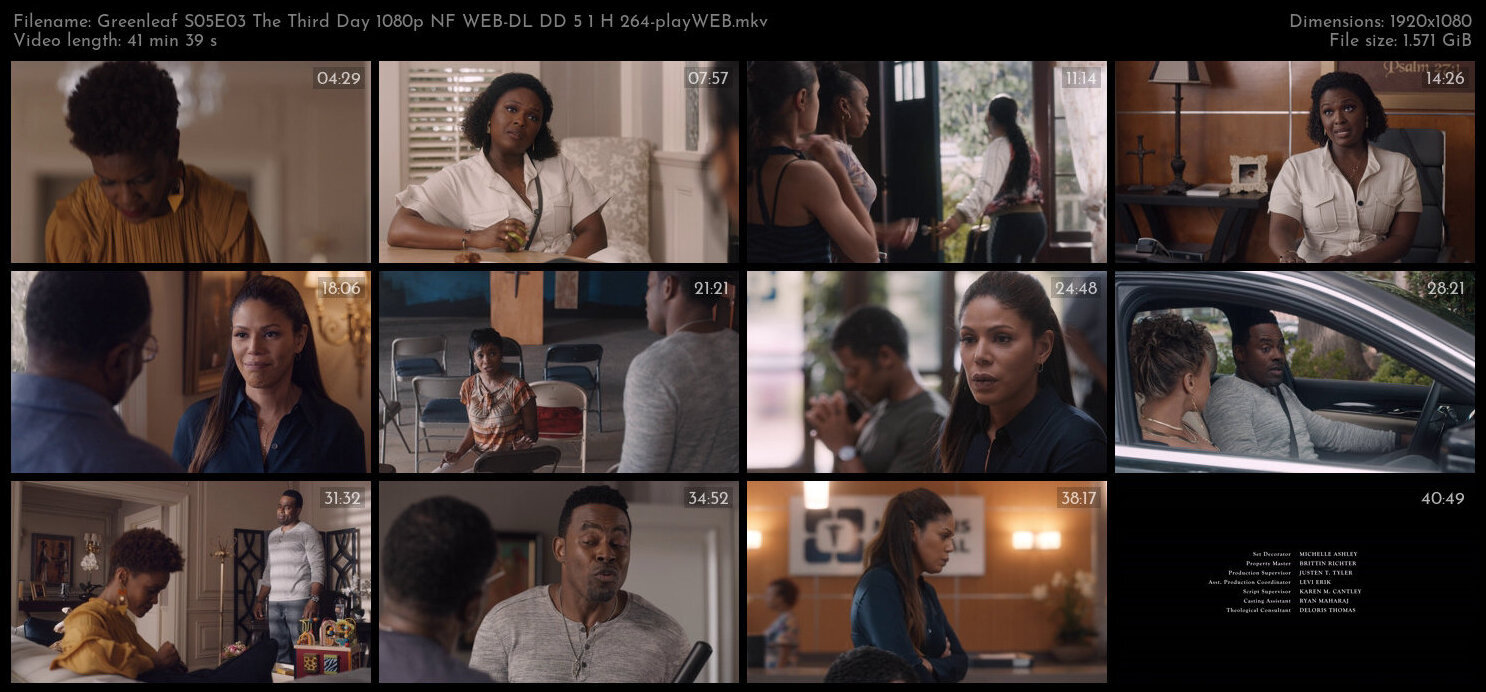 Greenleaf S05E03 The Third Day 1080p NF WEB DL DD 5 1 H 264 playWEB TGx