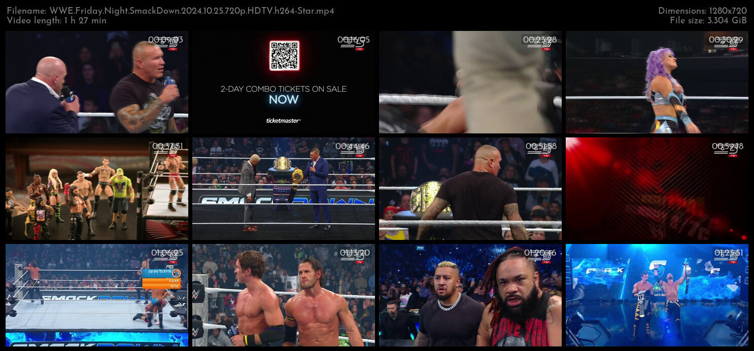 WWE Friday Night SmackDown 2024 10 25 720p HDTV h264 Star TGx