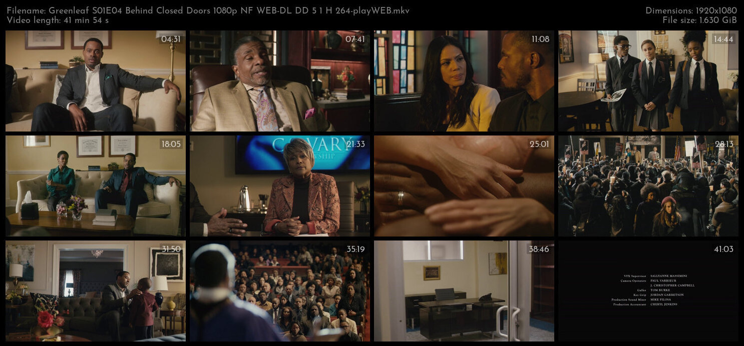 Greenleaf S01E04 Behind Closed Doors 1080p NF WEB DL DD 5 1 H 264 playWEB TGx