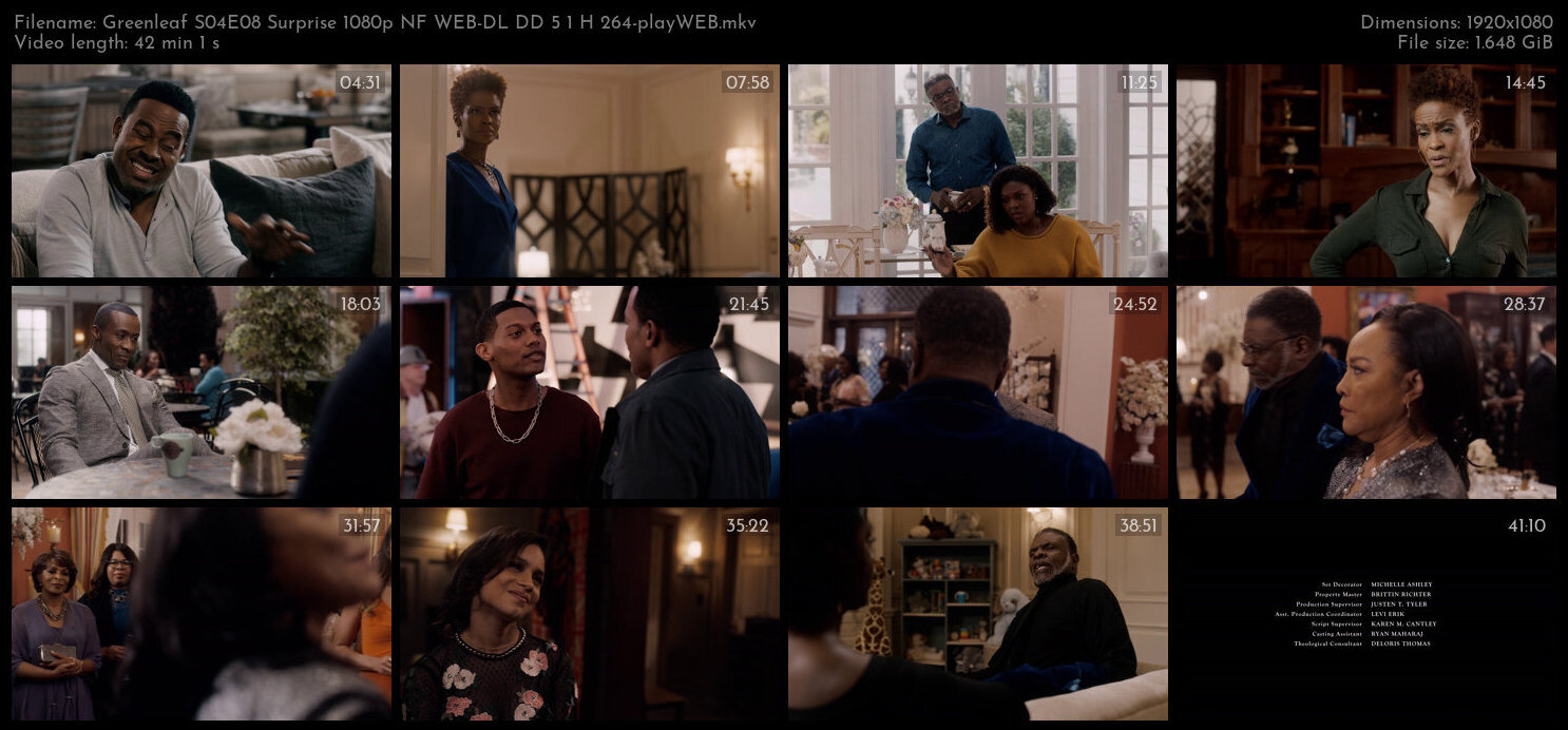 Greenleaf S04E08 Surprise 1080p NF WEB DL DD 5 1 H 264 playWEB TGx