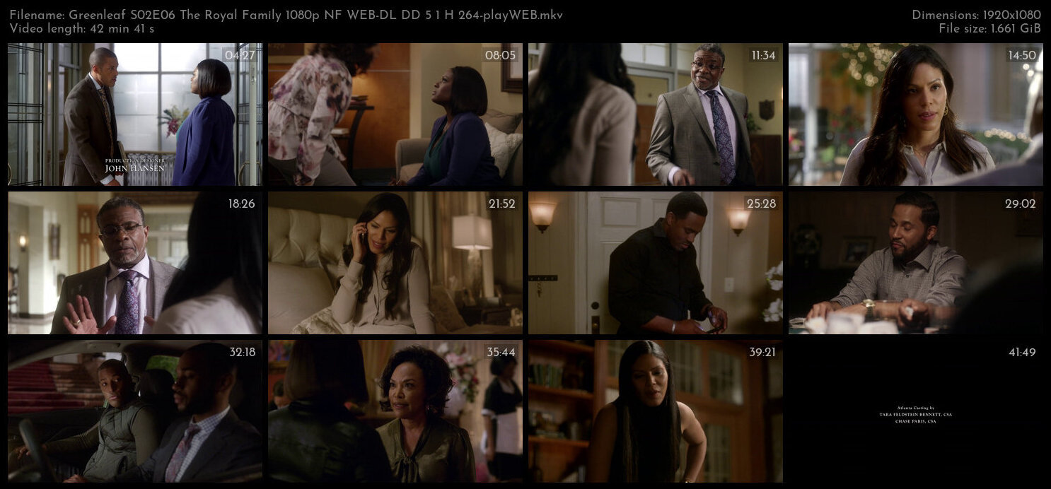 Greenleaf S02E06 The Royal Family 1080p NF WEB DL DD 5 1 H 264 playWEB TGx