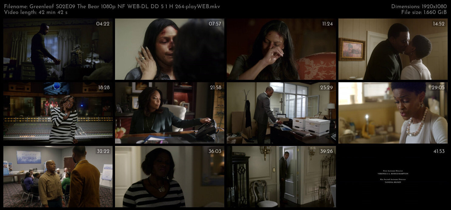 Greenleaf S02E09 The Bear 1080p NF WEB DL DD 5 1 H 264 playWEB TGx