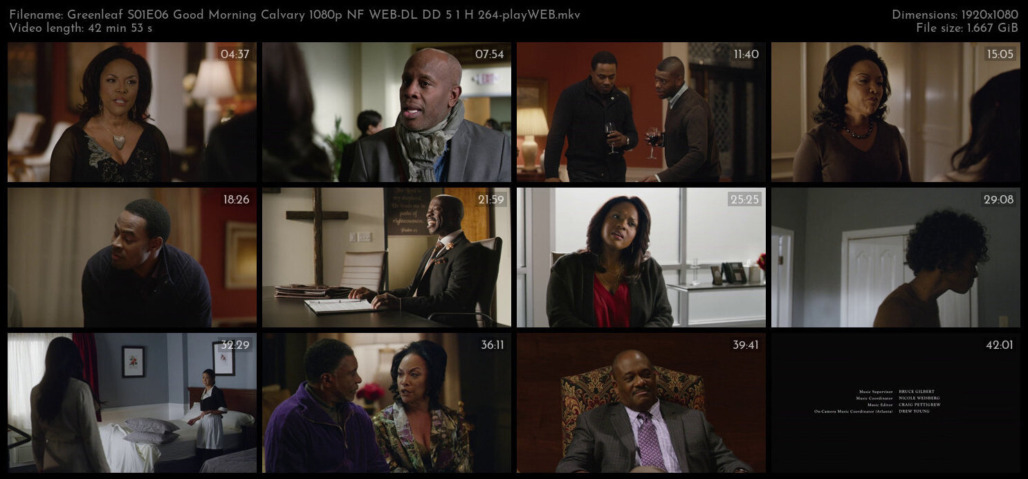 Greenleaf S01E06 Good Morning Calvary 1080p NF WEB DL DD 5 1 H 264 playWEB TGx