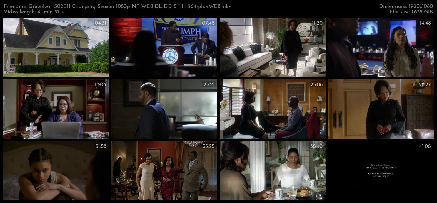 Greenleaf S02E11 Changing Season 1080p NF WEB DL DD 5 1 H 264 playWEB TGx