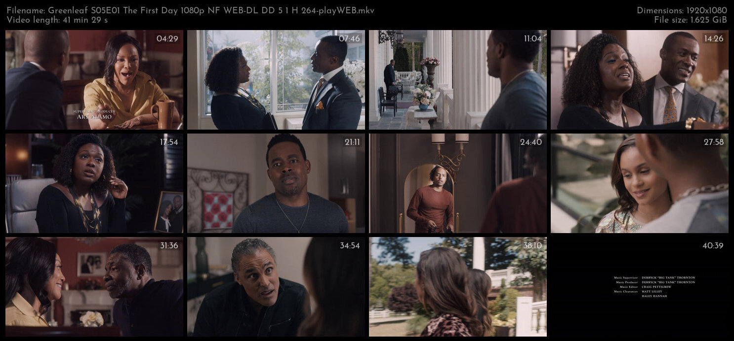 Greenleaf S05E01 The First Day 1080p NF WEB DL DD 5 1 H 264 playWEB TGx