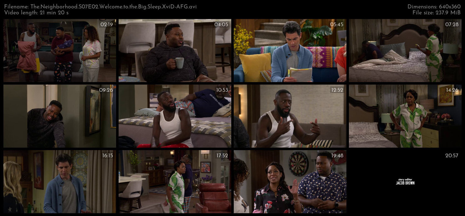 The Neighborhood S07E02 Welcome to the Big Sleep XviD AFG TGx