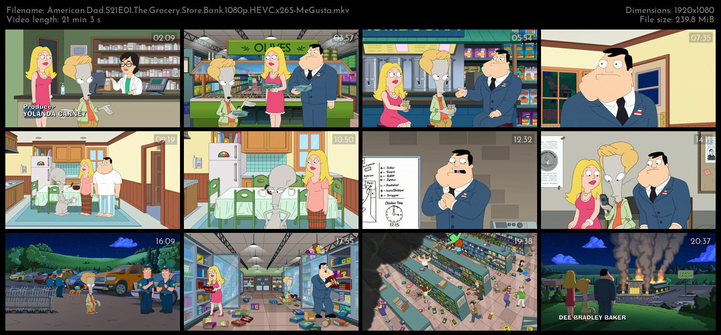 American Dad S21E01 The Grocery Store Bank 1080p HEVC x265 MeGusta TGx