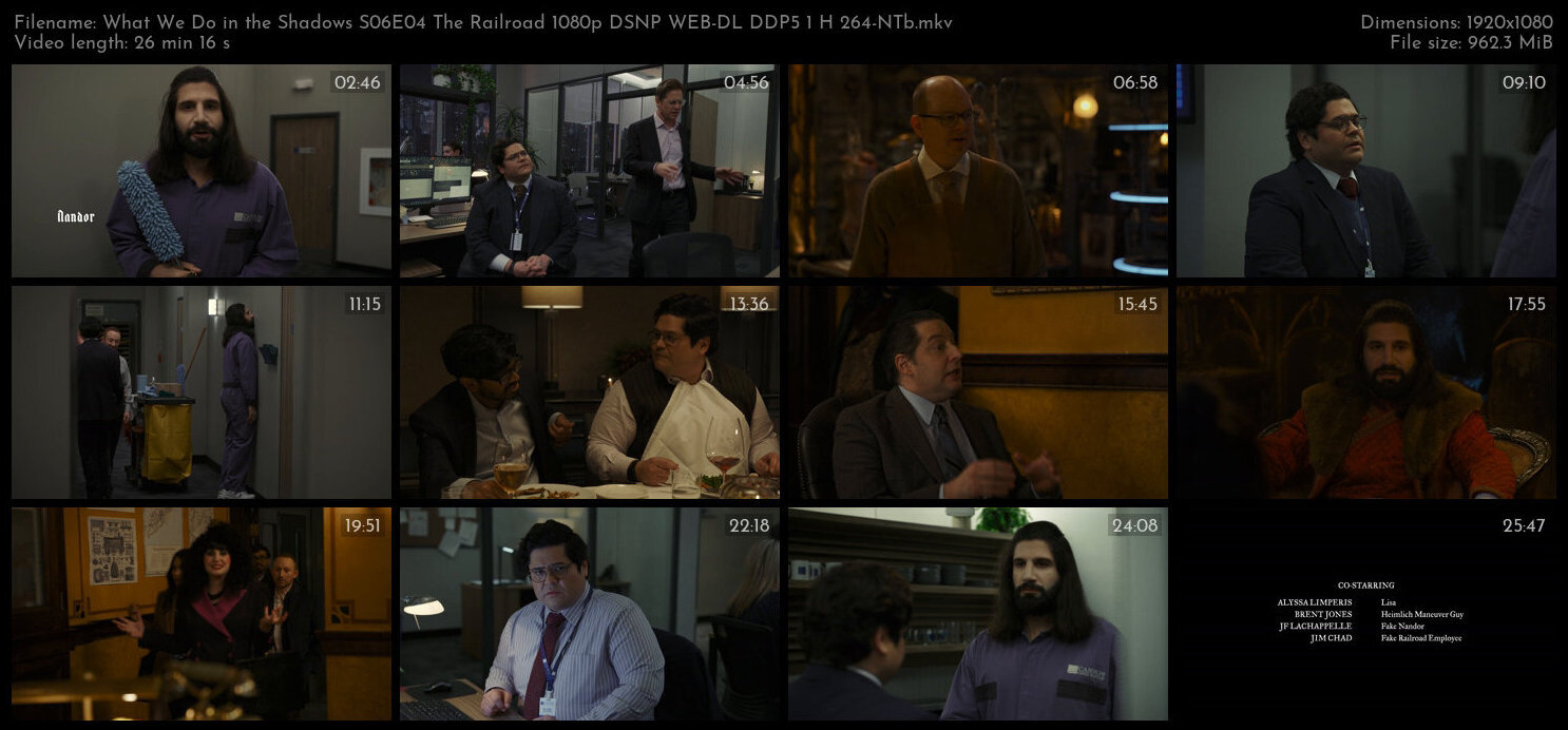 What We Do in the Shadows S06E04 The Railroad 1080p DSNP WEB DL DDP5 1 H 264 NTb TGx