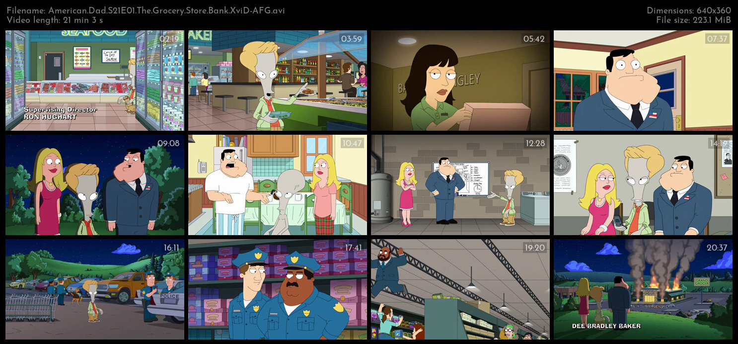 American Dad S21E01 The Grocery Store Bank XviD AFG TGx