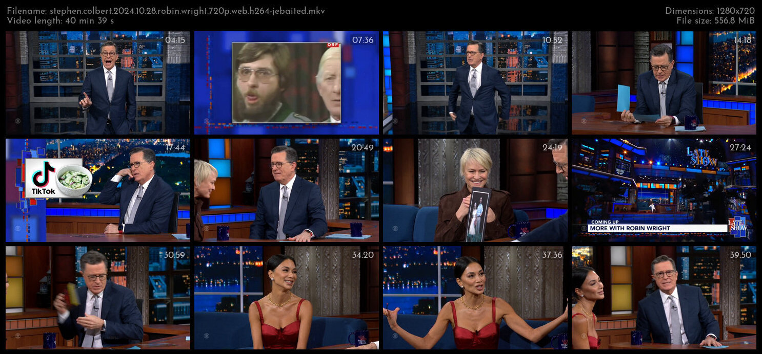 Stephen Colbert 2024 10 28 Robin Wright 720p WEB H264 JEBAITED TGx